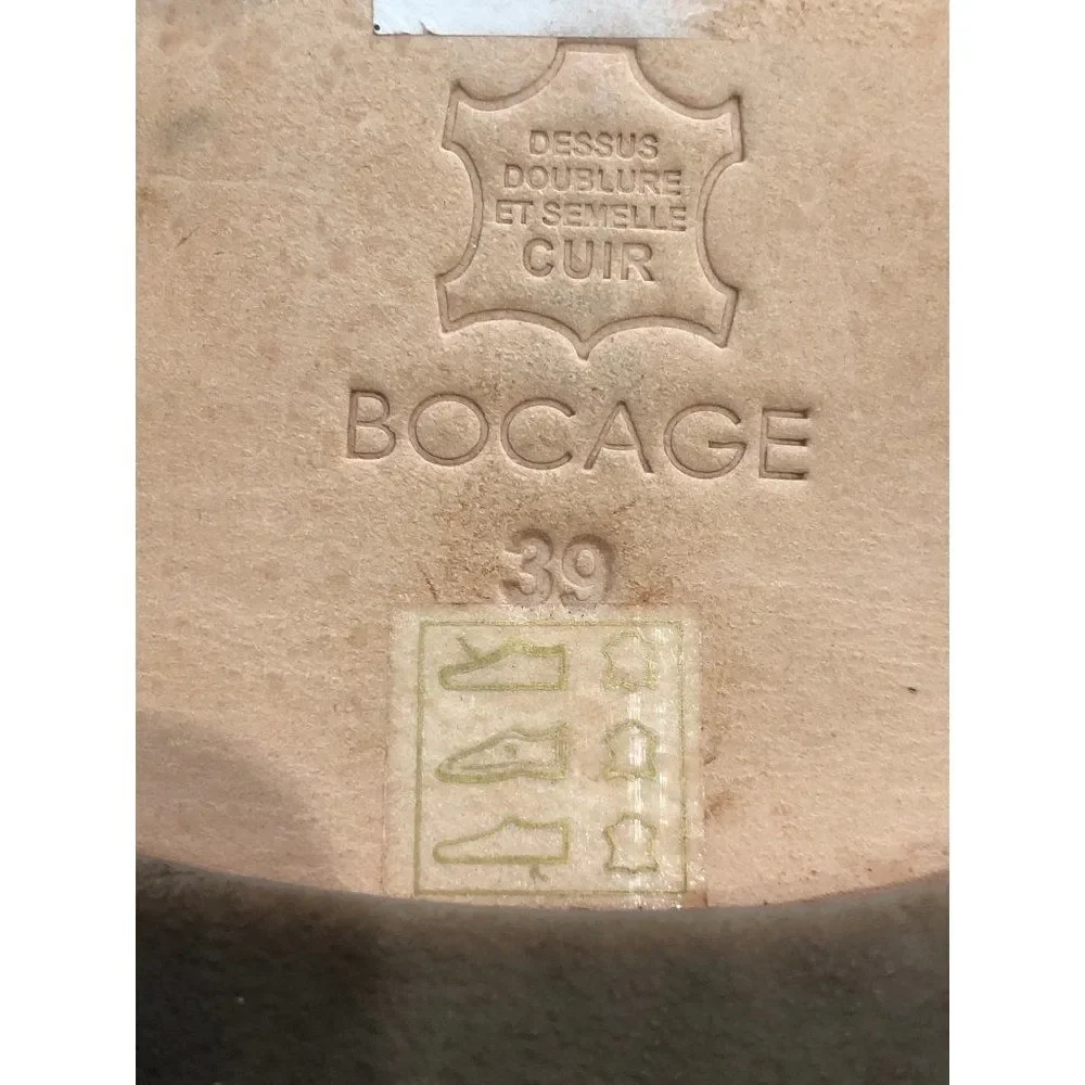 Bocage Womens Thong Flat Leather Sandals Size 39